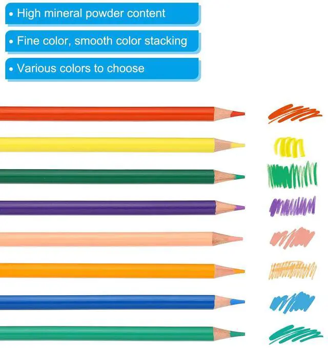 Alt view image 5 of 7 - Lemon Yellow Colored Pencils Set,12 Pcs Oil Color Pencils Wooden Coloring Drawing Pencil for Artists Art Painting