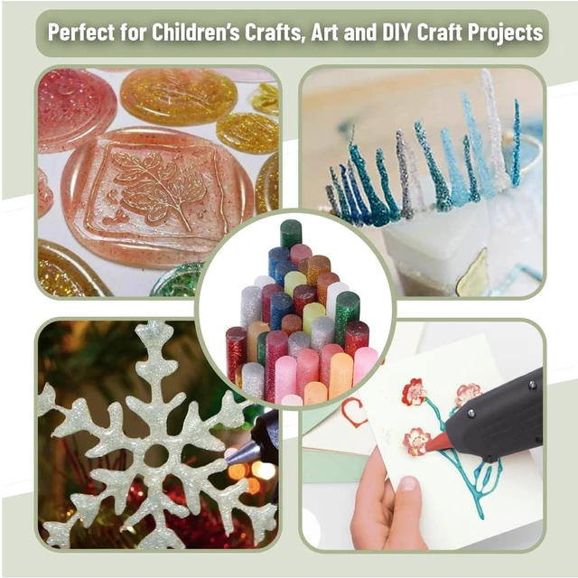 Alt view image 5 of 7 - Hot Glue Gun Sticks, 60 Pack, Mini, 4 Inch, Hot Glue Sticks