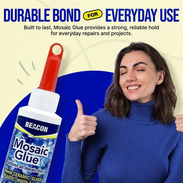 Alt view image 7 of 7 - Mosaic Glue - Non-Toxic & Water Resistant, Ideal for All Tiles & Surfaces, 2-Ounce