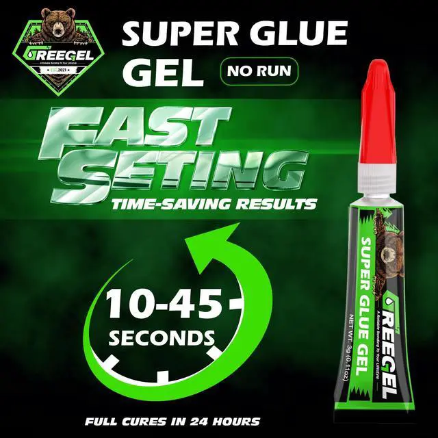 Alt view image 2 of 7 - Super Glue Gel for Plastic, Shoes, Ceramic, Wood, CA Glue 3G x 4 | All Purpose Superglue Clear Instant Cyanoacrylate Adhesive Single Use Glue for Quick Fixes & Household Repairs