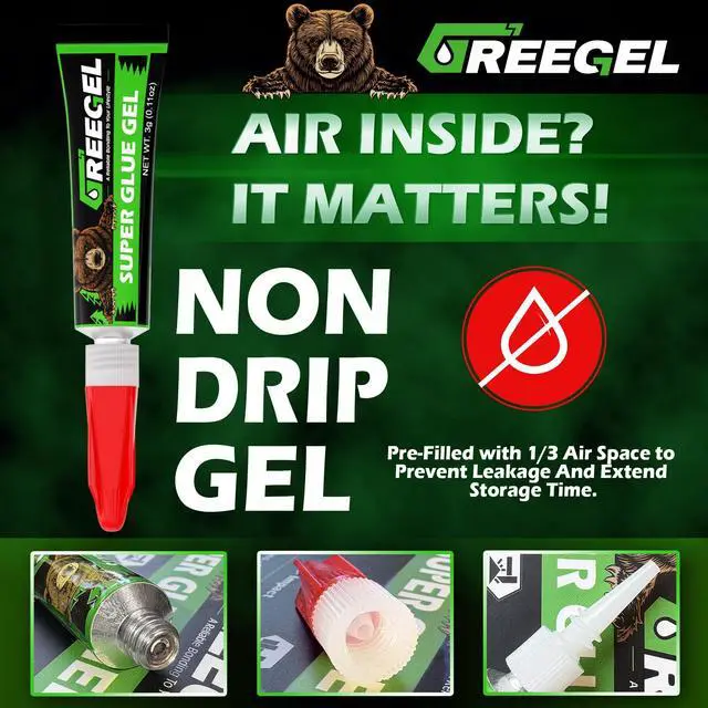 Alt view image 4 of 7 - Super Glue Gel for Plastic, Shoes, Ceramic, Wood, CA Glue 3G x 4 | All Purpose Superglue Clear Instant Cyanoacrylate Adhesive Single Use Glue for Quick Fixes & Household Repairs