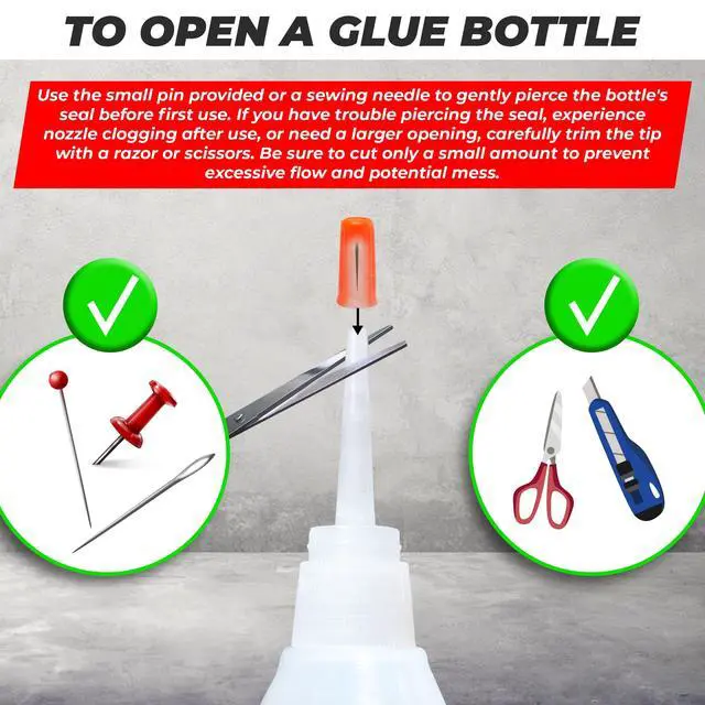 Alt view image 2 of 7 - Ceramic Glue Repair, Pottery Glue for Porcelain, Mugs & China | Super Glue, Cyanoacrylate Adhesive, Clay Glue, Repair Kit, Figurines, Plates, Waterproof, No Smell After Cure, Precision Tip