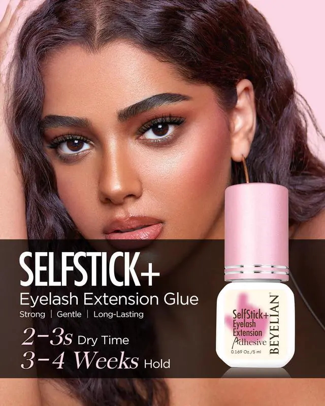 Alt view image 2 of 7 - Lash Cluster Glue Strong Hold Eyelash Extension Black Glue Long Lasting 3-4 Weeks Waterproof & Hypoallergenic Formaldehyde-Free for Open Eyes DIY Salon Use Only(5ML)