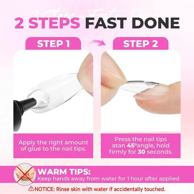 Alt view image 7 of 7 - Gel Nail Glue No U/V Light 15ml Strong-hold Formula | Super Strong Nail Glue for Press On Nails & Clear Acrylic Nails Tips Air-dry Easy Home DIY Salon, Portable for Daily