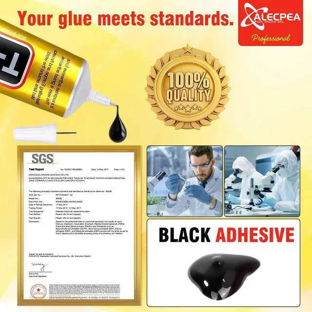 Alt view image 7 of 7 - Upgrade T-7000 Black Adhesive Glue - 2PCS 15ml | High-Performance Waterproof Adhesive for Precision Repairs, Perfect for Phone, Electronics, Jewelry, and Crafts