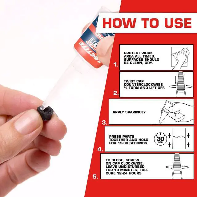 Alt view image 2 of 7 - Super Glue Liquid Longneck Bottle, 10g Bottle (Pack of 1) Instant Adhesive for Plastic, Wood & Metal, Clear Superglue with Extra Long Precision Nozzle, QuickDry Formula