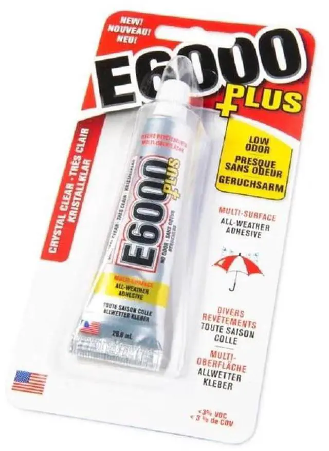 Main image of Eclectic 570110, Clear 0.9 Fl Oz E6000+Plus Multipurpose Adhesive