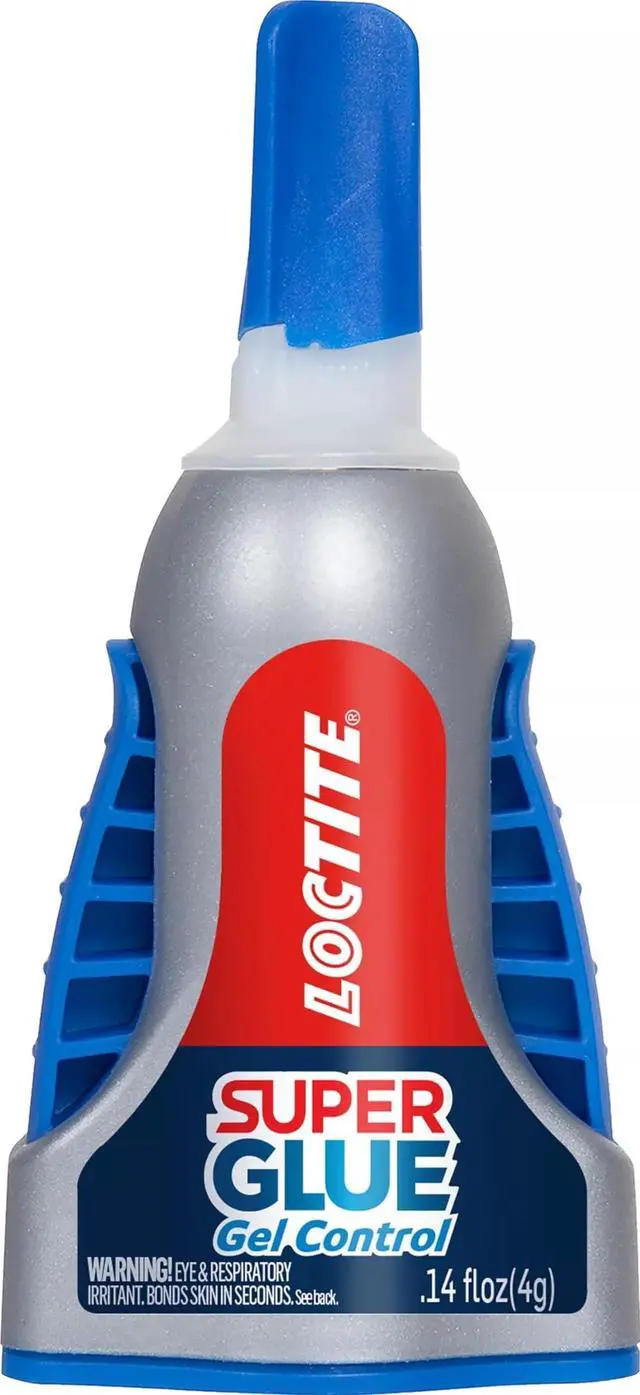 Main image of Super Glue Gel Control, Clear, 0.14 fl oz Bottle, 1 Pack - Superglue for Plastic, Wood, Metal, Crafts & Repair, Cyanoacrylate Adhesive Instant Glue, Quick Dry