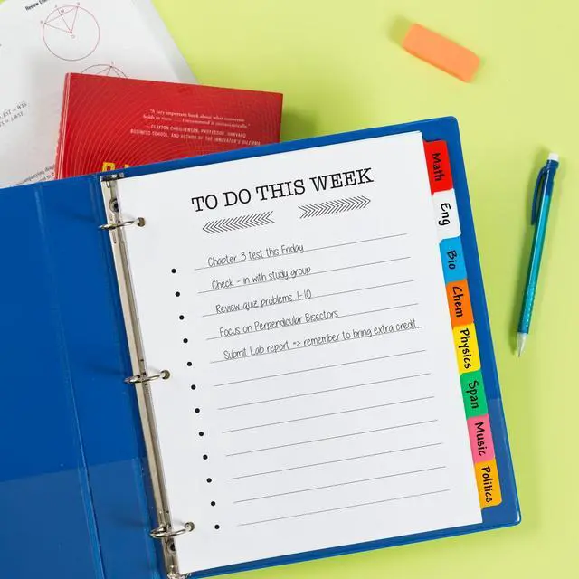 Alt view image 7 of 7 - Big Tab Write & Erase Dividers for 3 Ring Binders,8-Tab Set,Multicolor Divider Tabs,1 Set of Binder Dividers,Great for Organizing Projects,Reports,Finances,and More (23079),(Pack of 2)