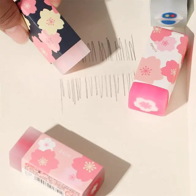 Alt view image 2 of 7 - Eraser CuEraser Cute Erasers Plastic Rubber Eraser for School Office Pencils Painting 6PCS
