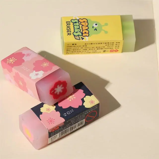 Alt view image 4 of 7 - Eraser CuEraser Cute Erasers Plastic Rubber Eraser for School Office Pencils Painting 6PCS