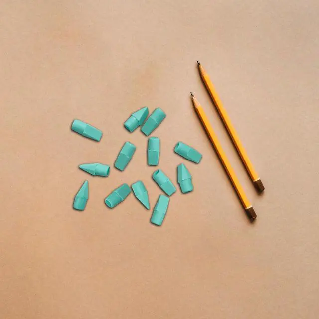 Alt view image 4 of 7 - 40Pack Pencil Top Erasers for Student,Cap Pencil Eraser Toppers for Classroom Art Drawing Pencil ErasersGreen