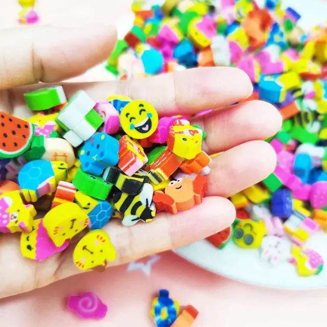 Alt view image 4 of 7 - 300PCS Assorted Mini Novelty Pencil Erasers for Kids,Fun Cute Bulk Fruit Animals Collection Erasers for Classroom Student Prize Homework Awards Party Gifts School Supplies |
