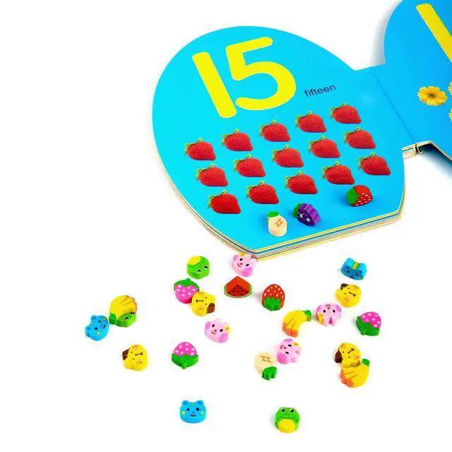 Alt view image 6 of 7 - 300PCS Assorted Mini Novelty Pencil Erasers for Kids,Fun Cute Bulk Fruit Animals Collection Erasers for Classroom Student Prize Homework Awards Party Gifts School Supplies |