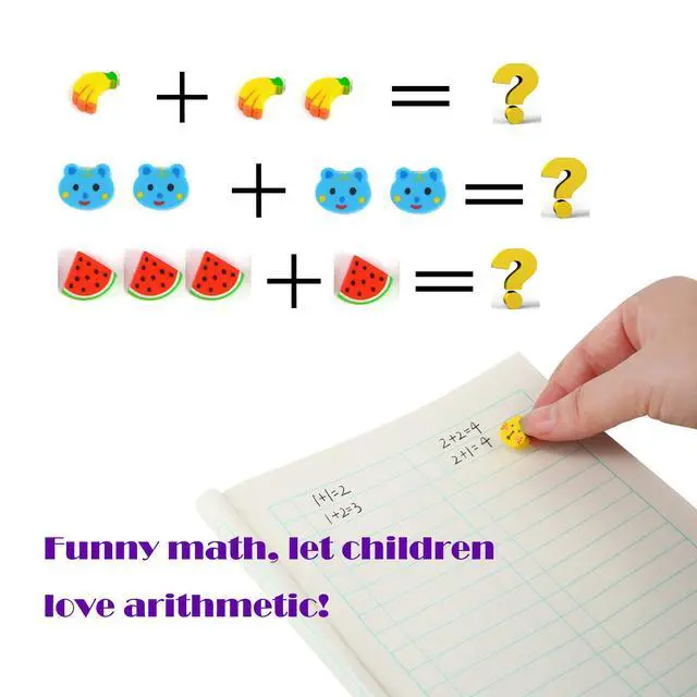 Alt view image 5 of 7 - 300PCS Assorted Mini Novelty Pencil Erasers for Kids,Fun Cute Bulk Fruit Animals Collection Erasers for Classroom Student Prize Homework Awards Party Gifts School Supplies |