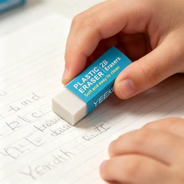 Alt view image 6 of 6 - Pencil Erasers for Kids, White Art Erasers,Soft Erasers(10 Pack) | Large Erasers for School Office Writing Drawing,Sketching,Classroom Essentials