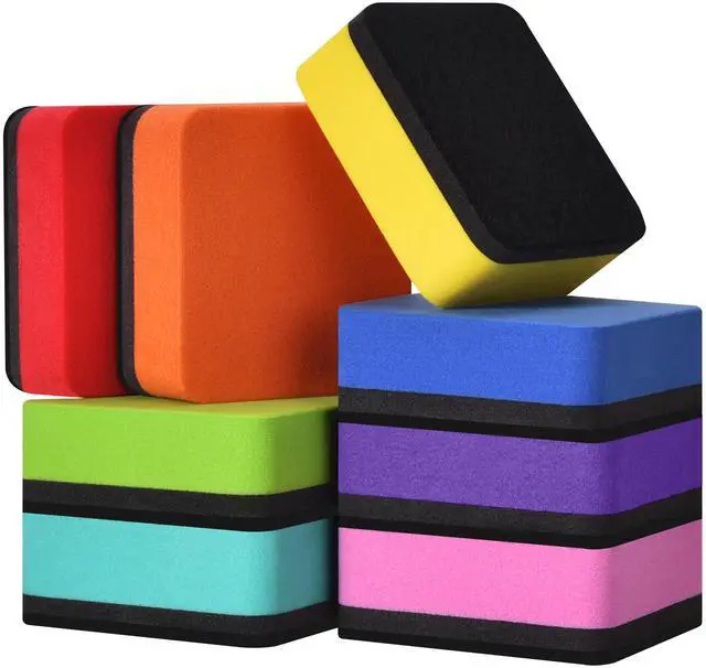 Main image of Mini Dry Erase Eraser, Magnetic Whiteboard Erasers, Dry Erasers, 8 Pack, 2 x 2 Inch