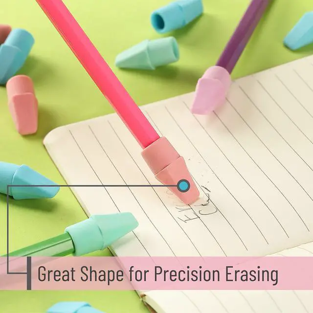 Alt view image 5 of 7 - Pencil Erasers Toppers, 120 Pack, Colorful, Latex Free, No Smudge | 120 Pack