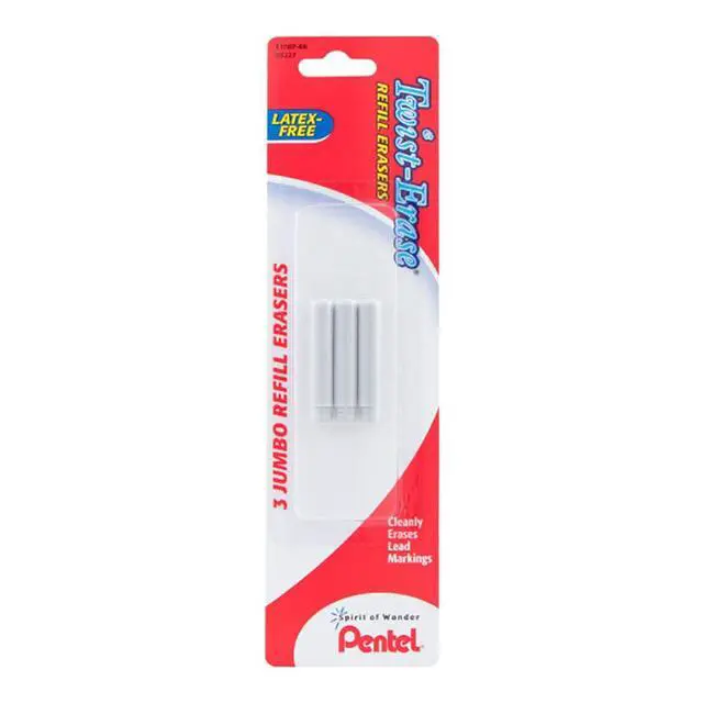 Alt view image 5 of 5 - Refill Eraser for Pentel Twist-Erase Series Pencils, 6 Count