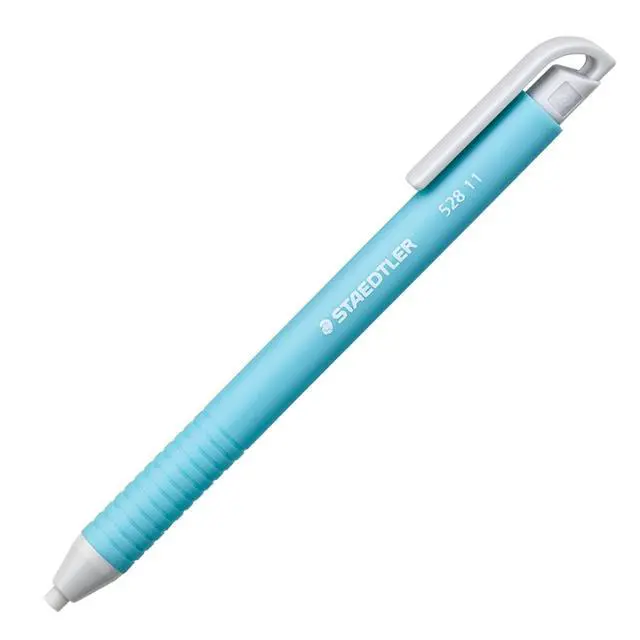 Alt view image 4 of 4 - Vinyl Eraser Holder 3-Pack, Retractable Precision Erasers for Pencils, Soft Latex-Free Vinyl, Smudge-Free Clean Erasing for Drawing, Drafting, School & Office Use