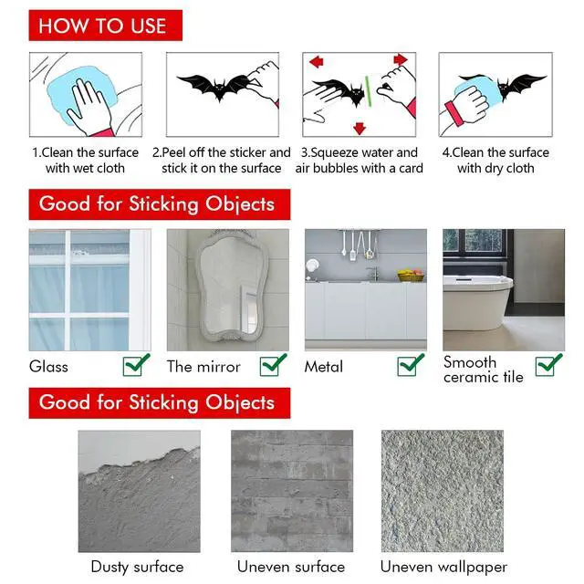 Alt view image 4 of 7 - 140PCS Halloween Window Clings Decor for Halloween Decorations | Double Side Window Stickers Removable Glass Decals for Party Decorations Indoor