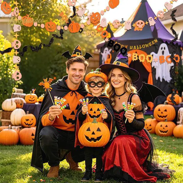 Alt view image 3 of 7 - Halloween Decorations Happy Halloween Banner Paper Garland