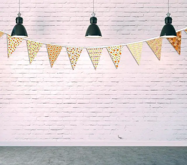 Alt view image 5 of 6 - Hello Fall Party Decorations Fabric Triangle Pennant Banner for Fall Decor Autumn Wedding Birthday Party Thanksgiving Day Pumpkin Maple Leaf Donuts Banner for Baby Shower Outdoor Decorations