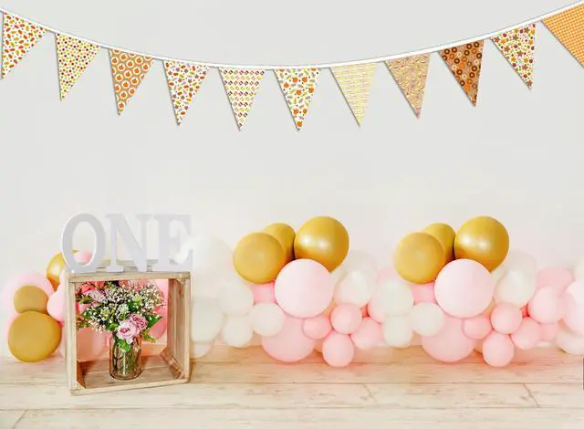 Alt view image 6 of 6 - Hello Fall Party Decorations Fabric Triangle Pennant Banner for Fall Decor Autumn Wedding Birthday Party Thanksgiving Day Pumpkin Maple Leaf Donuts Banner for Baby Shower Outdoor Decorations