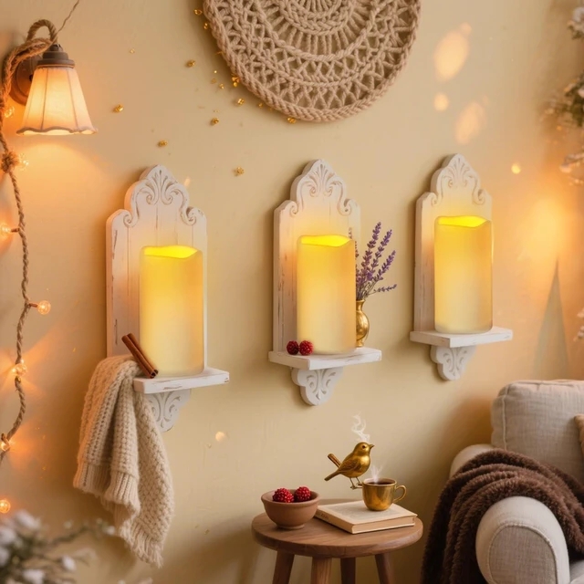 Alt view image 2 of 7 - Flameless Candles 4" 5" 6" Outdoor Indoor Pillars Battery Operated Flickering Candles Include 10-Key Remote Timer 400+ Hours by 2 AA Batteries (Ivory Candle - Warm light, 3"D x 6" H - 2 Pack)