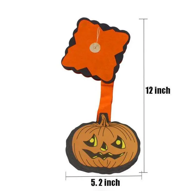 Alt view image 4 of 6 - 2 Pcs Halloween Party Pull Flower Decoration Halloween Paper Garland Banners Pumpkin Flowers Hanging Type Home Hotel Office Party Garden Bar Decor (9.9ft Each)