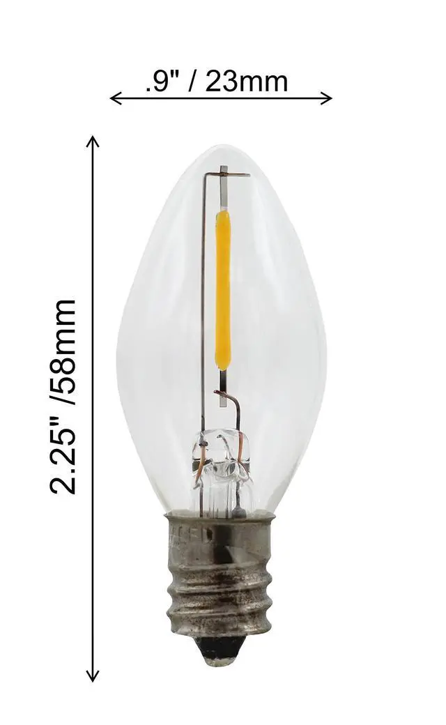 Alt view image 2 of 6 - Single Light Replacement Clip in Lamp Cord for Christmas Village House Includes LED Light Bulb | 1 Pack