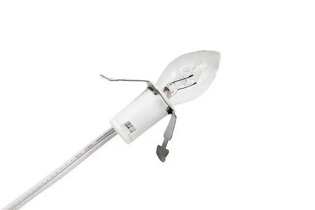 Alt view image 3 of 6 - Single Light Replacement Clip in Lamp Cord for Christmas Village House Includes LED Light Bulb | 1 Pack