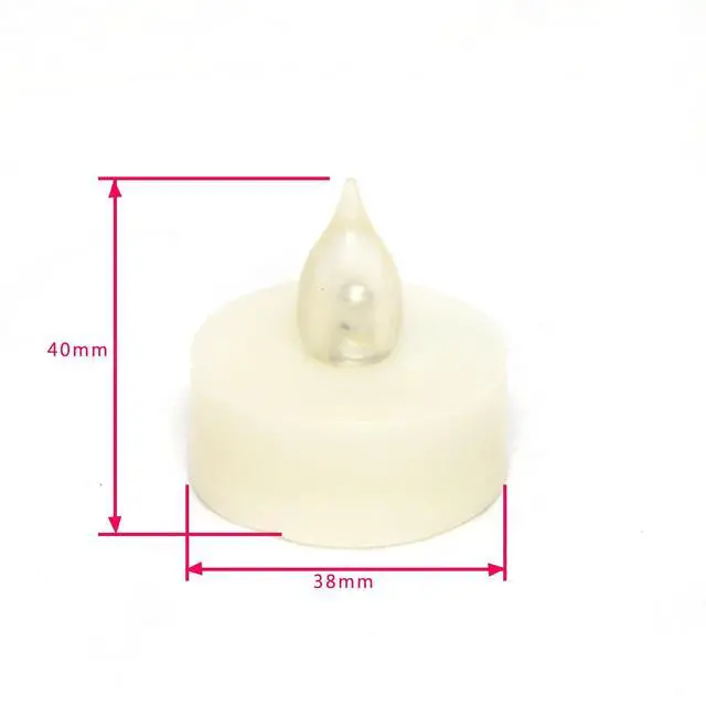 Alt view image 5 of 5 - 6 Flameless Tealight Candles with Remote and Timer Flickering Battery Operated Electric LED Tea Lights Halloween Jack-O-Lantern Pumpkin Wedding Centerpieces Christmas Party Decorations Batteries Incl.