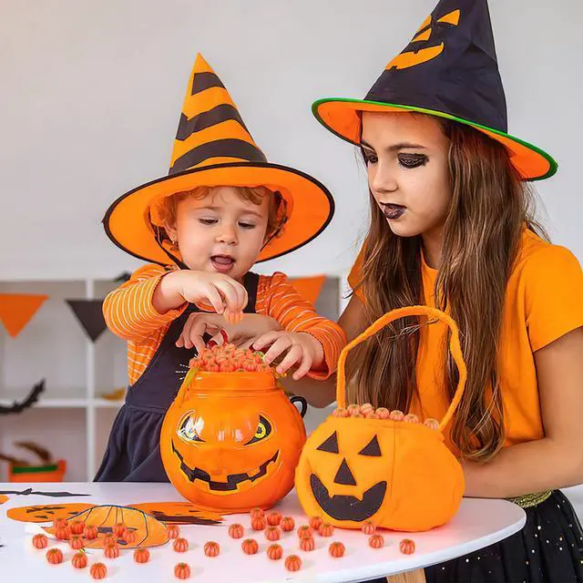 Alt view image 7 of 7 - 50 Pcs Mini Pumpkins Fake Pumpkins Artificial Pumpkins Thanksgiving Ornaments for Vase Filler DIY Crafts Fall Halloween Party Supplies Home Table Decorations