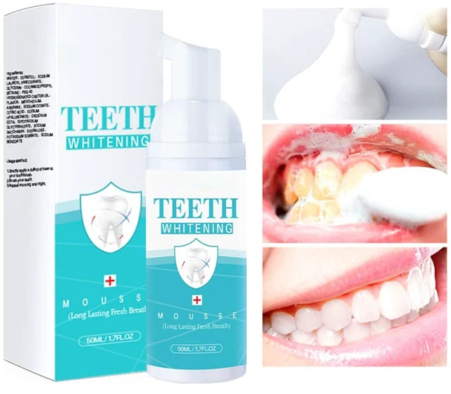 Main image of Teeth Whitening Mousse - Refreshing Breath Deep Cleaning Foam Toothpaste Natural Mouth Wash Water, Ultra Fine Mousse Foam To Reduce Stains