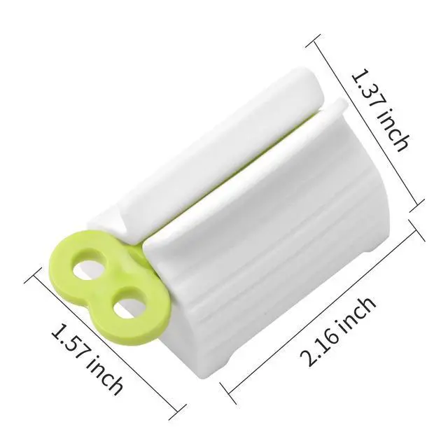 Alt view image 2 of 6 - 2pcs Rolling Tube Toothpaste Squeezer Toothpaste Seat Holder Stand for Bathroom Accessories1Blue1Gree