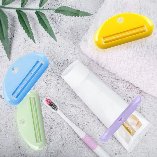 Alt view image 6 of 7 - 4Pcs Toothpaste Squeezer,Plastic Toothpaste Tube Squeezer Toothpaste Dispenser Hanging Toothpaste Clip Toothpaste Holder for Bathroom,Suitable for Toothpaste Cream Cosmetics and Paint(Colorful)