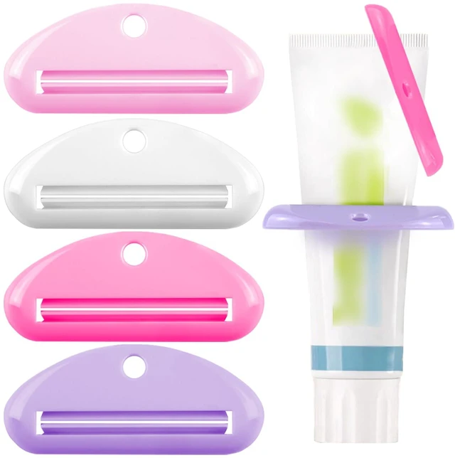 Main image of 4 Pcs Toothpaste Squeezer,Plastic Toothpaste Tube Squeezer Toothpaste Dispenser Hanging Toothpaste Clip Toothpaste Holder for Bathroom,Suitable for Toothpaste Cream Cosmetics and Paint(Colorful)