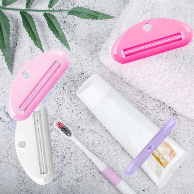 Alt view image 6 of 7 - 4 Pcs Toothpaste Squeezer,Plastic Toothpaste Tube Squeezer Toothpaste Dispenser Hanging Toothpaste Clip Toothpaste Holder for Bathroom,Suitable for Toothpaste Cream Cosmetics and Paint(Colorful)