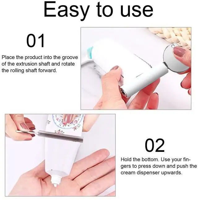 Alt view image 3 of 6 - Toothpaste Tube Squeezer Tooth Pastetooth Paste Squeeze Metal Tube Key Roller Color Tube Wringer Squeezers Manual Dispenser Tool to Saving Toothpaste Facial Cleanser Creams Paint 2 Pcs