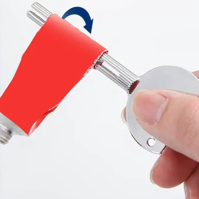 Alt view image 4 of 6 - Toothpaste Tube Squeezer Tooth Pastetooth Paste Squeeze Metal Tube Key Roller Color Tube Wringer Squeezers Manual Dispenser Tool to Saving Toothpaste Facial Cleanser Creams Paint 2 Pcs