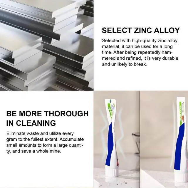 Alt view image 5 of 6 - Toothpaste Tube Squeezer Tooth Pastetooth Paste Squeeze Metal Tube Key Roller Color Tube Wringer Squeezers Manual Dispenser Tool to Saving Toothpaste Facial Cleanser Creams Paint 2 Pcs