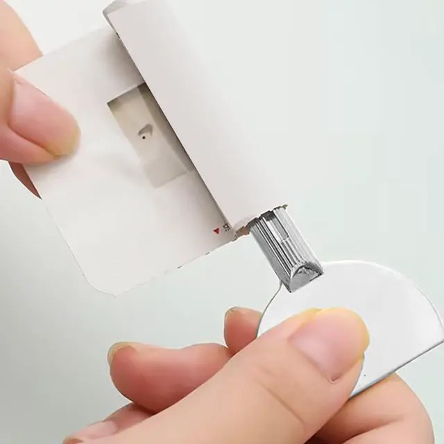 Alt view image 6 of 6 - Toothpaste Tube Squeezer Tooth Pastetooth Paste Squeeze Metal Tube Key Roller Color Tube Wringer Squeezers Manual Dispenser Tool to Saving Toothpaste Facial Cleanser Creams Paint 2 Pcs