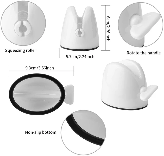 Alt view image 3 of 7 - Toothpaste Stand,Rolling Tube Toothpaste Squeezer Toothpaste Seat Holder Stand for Bathroom Accessories