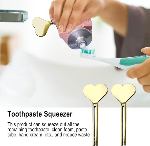 Alt view image 5 of 7 - 2Pcs Gold Toothpaste Tube Key, Stainless Steel Toothpaste Roller Tube Wringer, Key Tooth Paste Squeezer, Metal Squeezer Suitable for Save, Creams, Paint, Cosmetic, Hair Dye