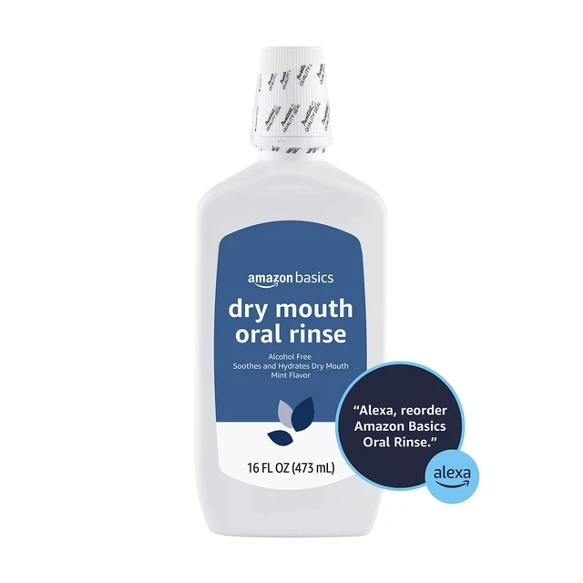 Alt view image 2 of 2 - Dry Mouth Oral Rinse, Alcohol Free, Mint Flavor, Soothes and Hydrates, 16 Fluid Ounces, 1-Pack (Previously Solimo)