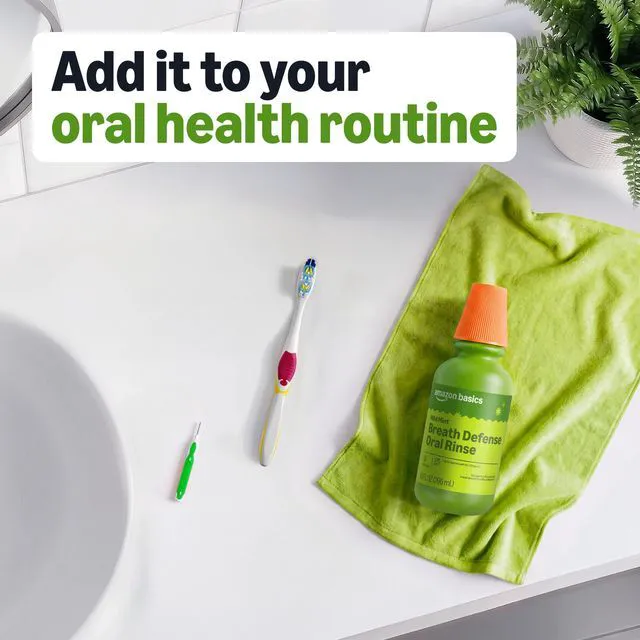 Alt view image 6 of 7 - Breath Defense Oral Rinse, Mild Mint, Fights Bad Breath for 12 Hours, 10 fl oz, Pack of 1