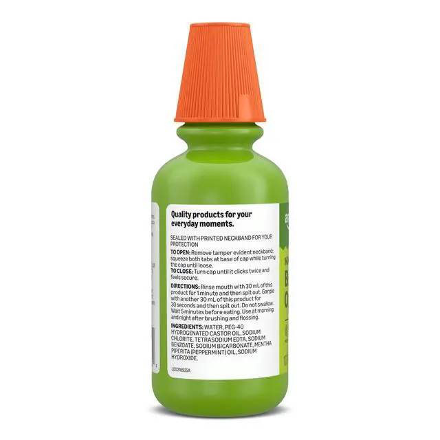 Alt view image 7 of 7 - Breath Defense Oral Rinse, Mild Mint, Fights Bad Breath for 12 Hours, 10 fl oz, Pack of 1
