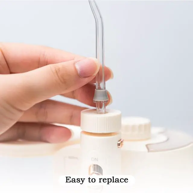 Alt view image 6 of 7 - 2 PCS Replacement Classic Jet Tips, Water Flosser Replacement Head | Replacement Tip Accessories, Compatible with Waterpik Water Flossers, 2 Colors