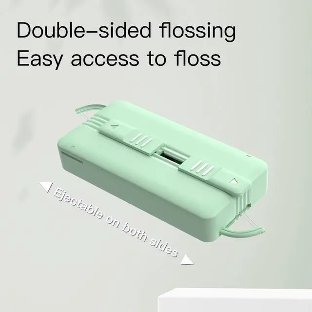 Alt view image 3 of 7 - Mint Twin Line Dental Flossers wiht Ultra Light Handy 2 Case,Storage 220 Count Mint Flavor High Stretch Floss Picks,Soft Toothpicks Sticks,Dental Tools for Clean Teeth,Travel Floss Case(White)